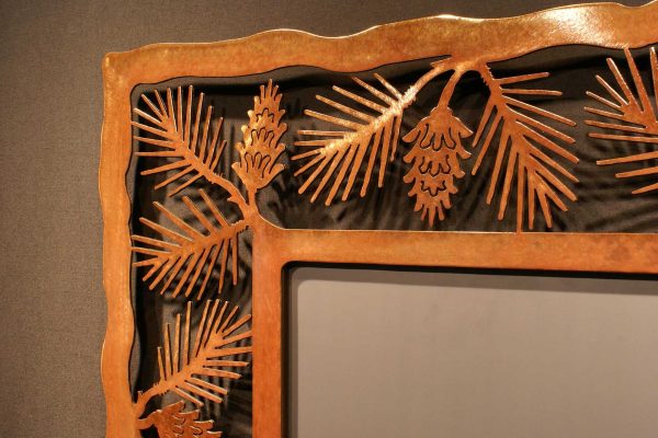 Pine Cone Frame Mirror Large