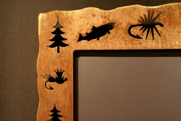 Fly Fish Tree Cut Out Mirror
