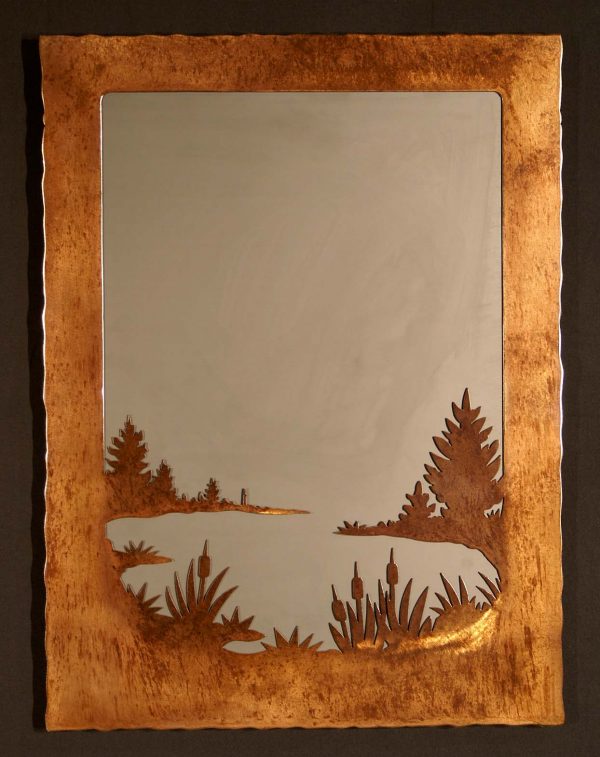 Loon Scene In Mirror