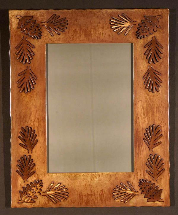 Pine Cone Silhouette Mirror